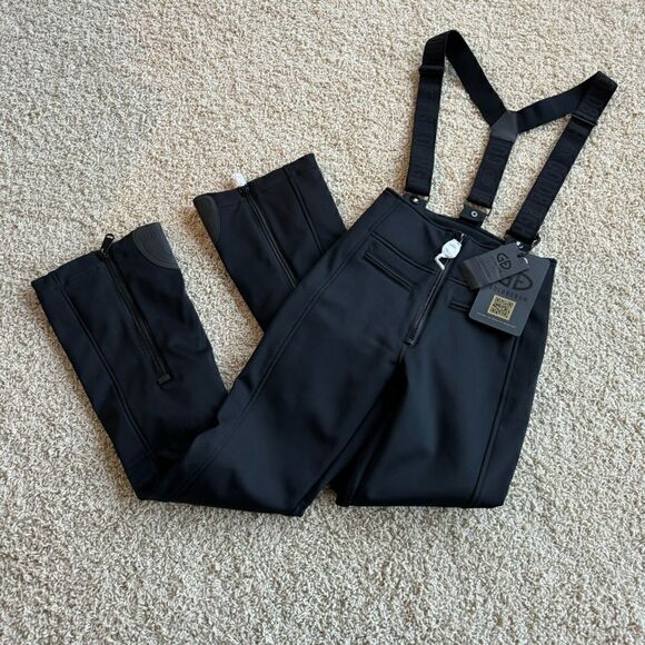 GOLDBERGH WOMEN'S HIGH END SALOPETTE SKI PANTS SKI BIBS BLACK NWT 4 - Picture 1 of 7